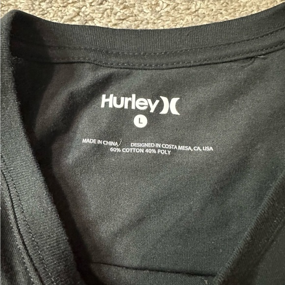 Hurley Black desert Graphic T-Shirt Large cropped boxy oversized sunset orange - Picture 7 of 7